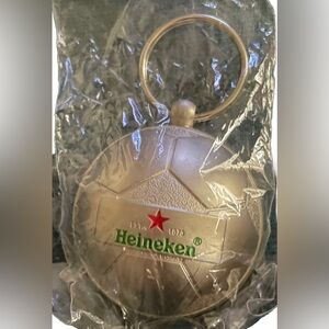 Heineken Soccer Ball Bottle Opener Keychain